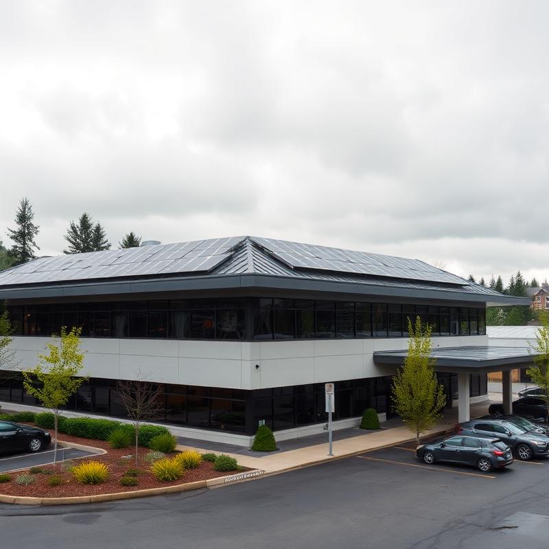 Office building with rooftop solar
